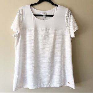 NWT Calvin Klein short sleeve top